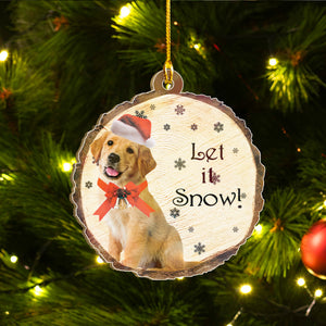 Xmas Golden Retriever Ornaments Set, Merry Woofmas Ornaments Set, Funny Christmas Ornaments Family Gift Idea For Dog Lover