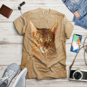 3D Abyssinian Cat Tshirt Hoodie Apparel