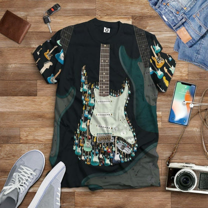 3D E-Gitarre Custom T-Shirt Hoodie Bekleidung