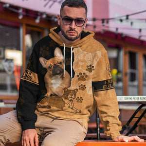 3D Loving French Bulldog Custom Tshirt Hoodie Apparel