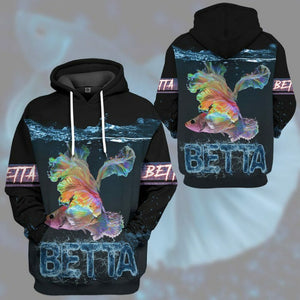 3D Loving Betta Custom Tshirt Hoodie Apparel