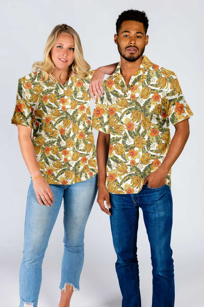The Spring Tropical Banana Plant Hawaiian Shirt, Hawaiian Shirt Gift, Christmas Gift