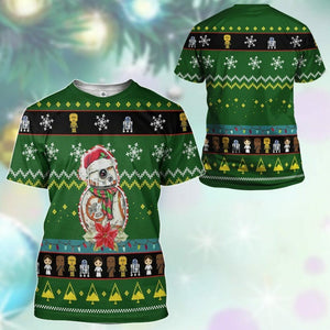 3D Christmas Custom Tshirt Fleece Hoodie Apparel