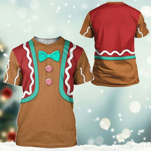 3D Gingerbread Man Custom Tshirt