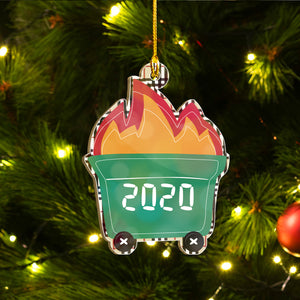 Funny Merry Poopmas Ornaments Set, 2020 Shit Got Real Ornaments Set, Christmas Ornament Family Gift Idea