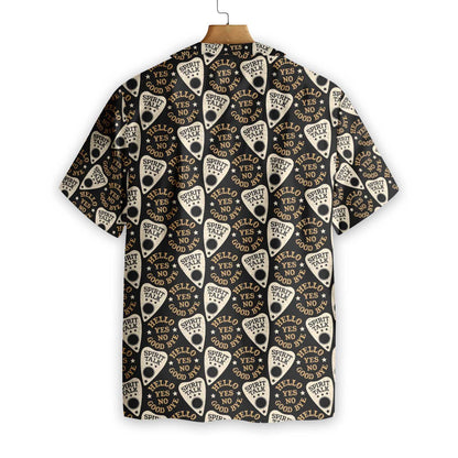 Black Magical Ouija Halloween Design Hawaiian Shirt, Hawaiian For Gift