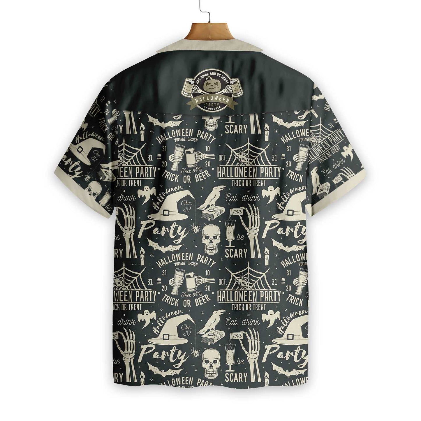 Theme Retro Halloween Beer Party Colorful Hawaiian Shirt,Hawaiian Shirt Gift, Christmas Gift