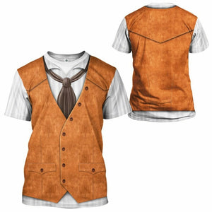 3D Cowboy Gear Cosplay Custom Shirt