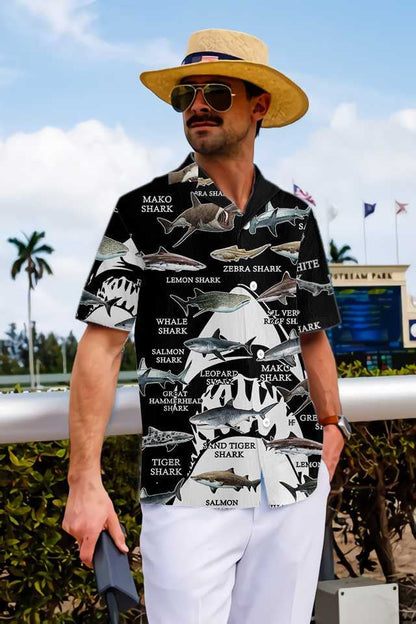 Great Sharks Of The World Hawaiian Shirt,Hawaiian Shirt Gift, Christmas Gift