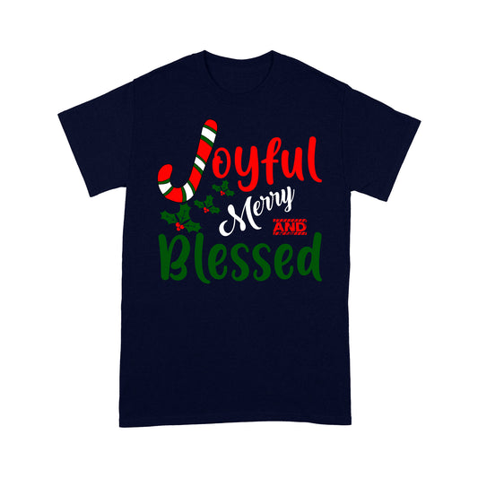Fröhliche Frohe und gesegnete Weihnachten T-Shirt Geschenk für Weihnachten