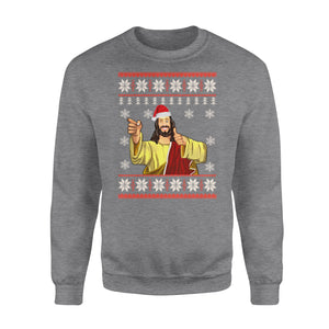 Ugly Xmas Jumper Pullover Sweater Sz M Jesus Party Christmas Funny Holidays Top - Funny sweatshirt gifts christmas ugly sweater for men and women