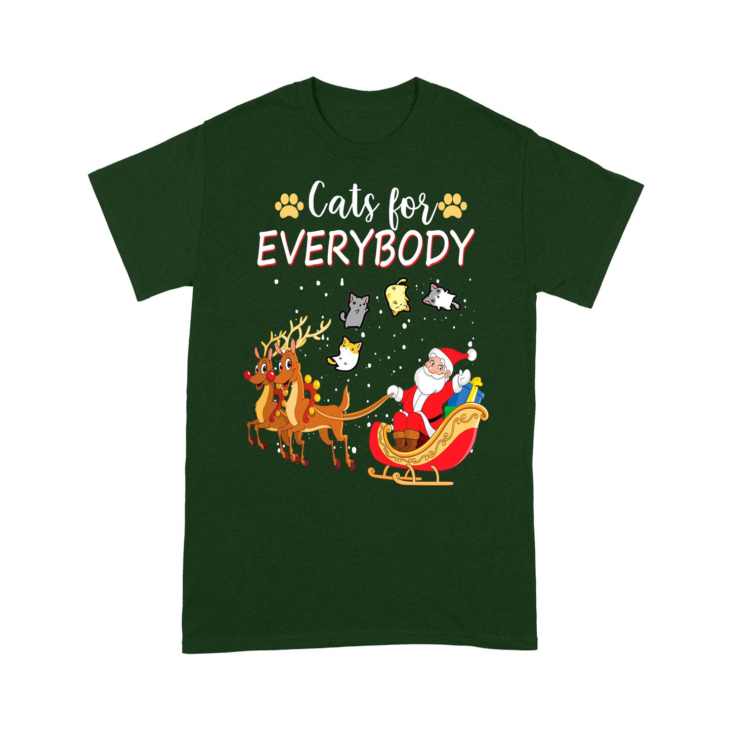 Katzen für alle, lustiges Weihnachtsoutfit für süße Katzenliebhaber, T-Shirt, Geschenk, Weihnachten