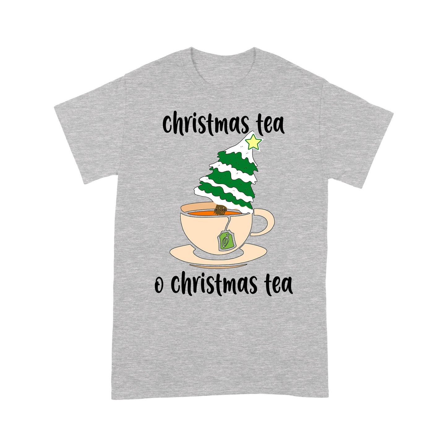 Funny Christmas Outfit - Christmas Tea Christmas Tree Pun. Tee Shirt Gift For Christmas