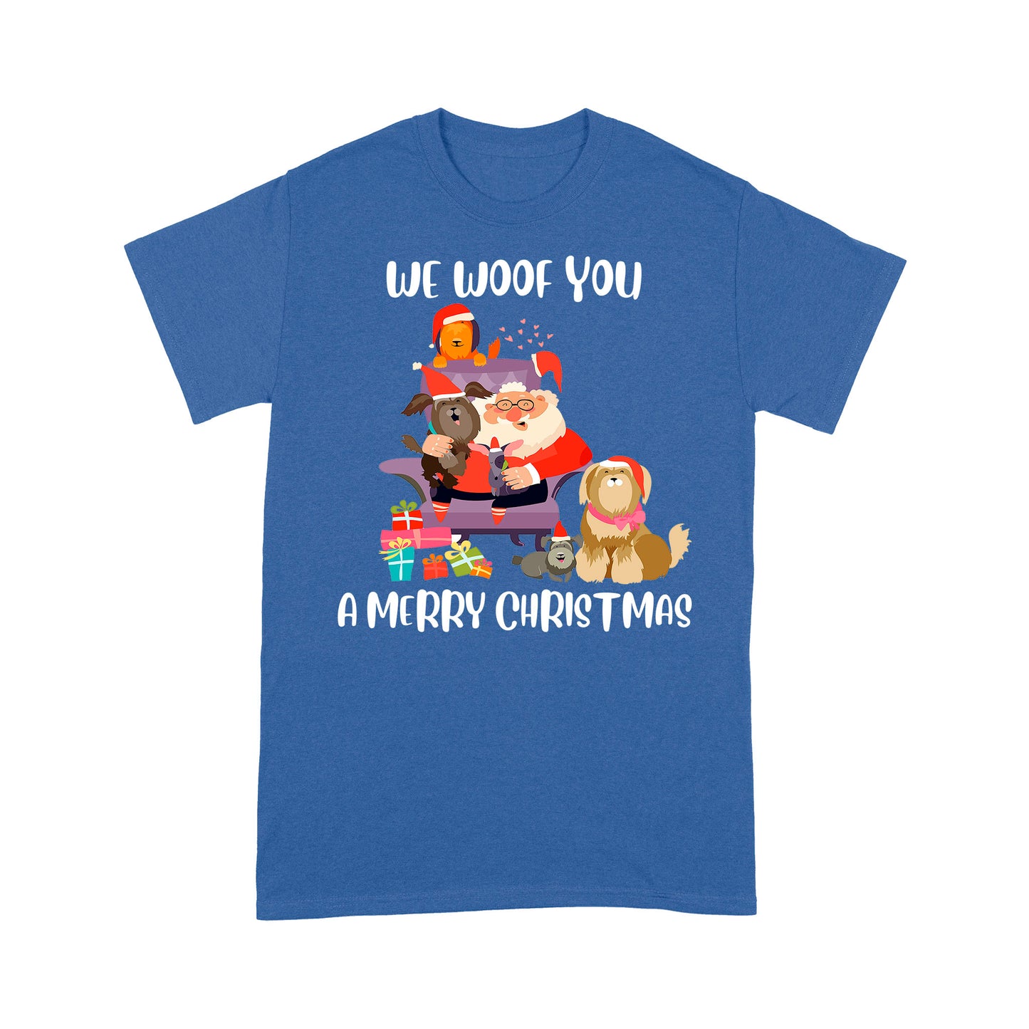 We Woof You A Merry Christmas Funny Dog Lovers Gift T-shirt - Standard T-shirt  Tee Shirt Gift For Christmas