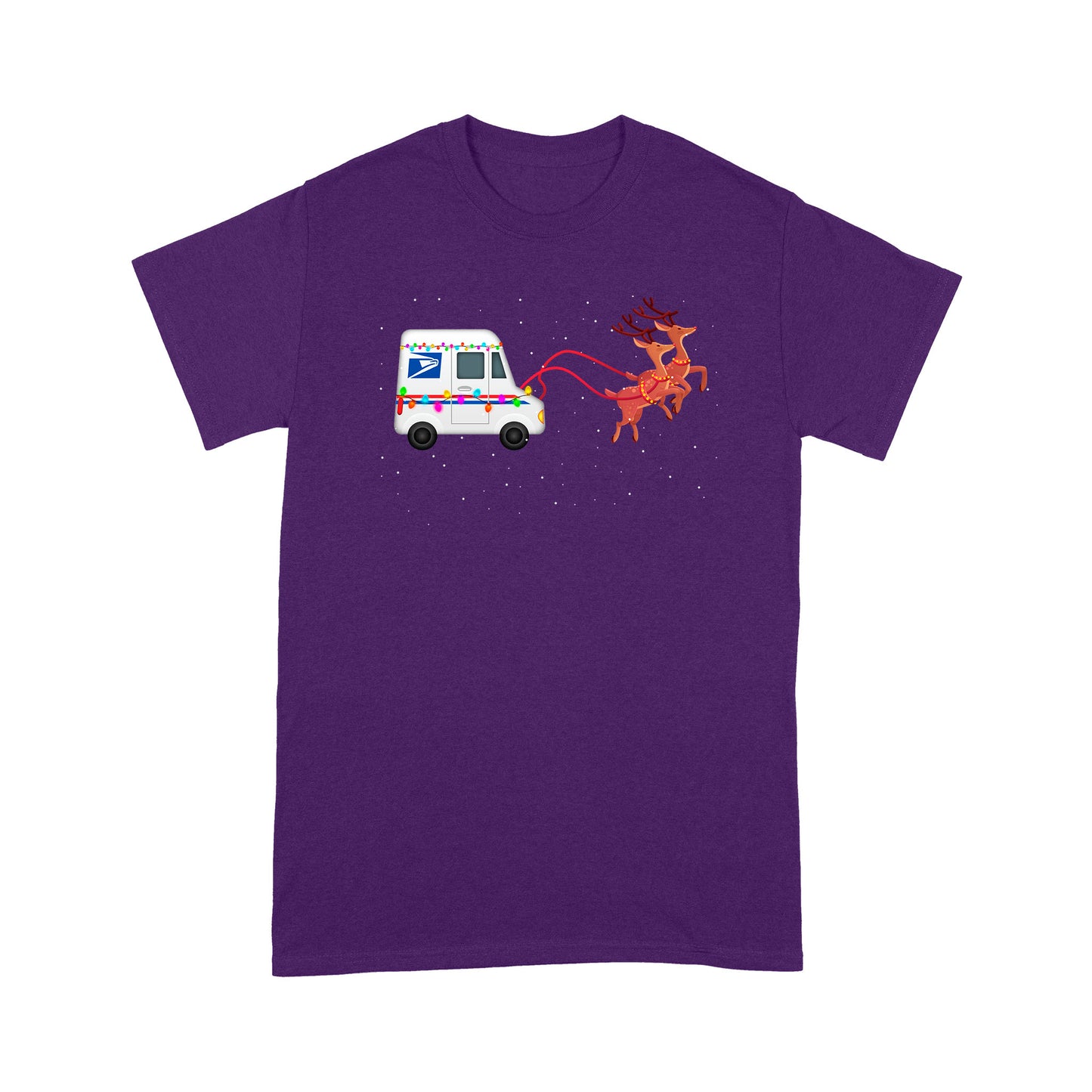Briefträger Postangestellter Mail Truck Lustiges Weihnachtsgeschenk T-Shirt Geschenk für Weihnachten