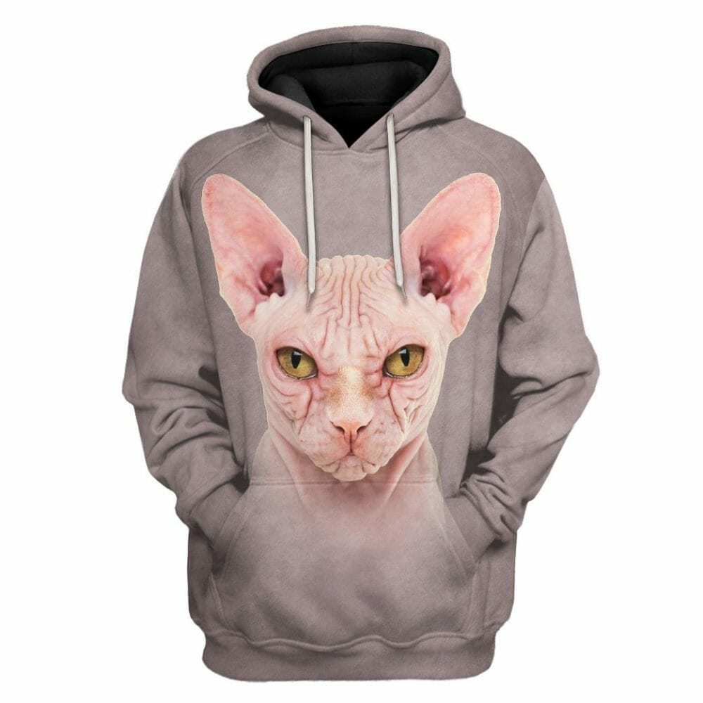 3D Sphynx Cat Tshirt Hoodie Apparel
