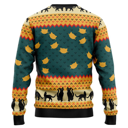 Black Cat Ugly Christmas Sweater , Christmas Ugly Sweater,Christmas Gift,Gift Christmas 2024