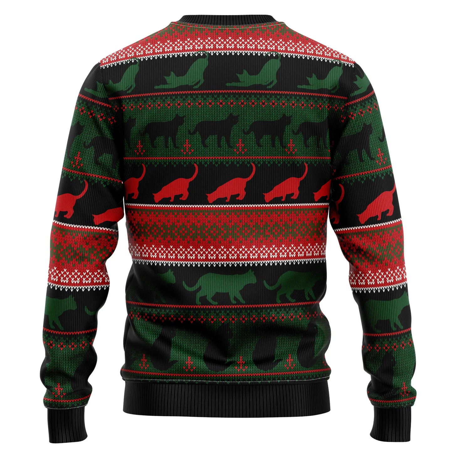 Black Cat Sleigh To Death Star Ugly Christmas Sweater , Christmas Ugly Sweater,Christmas Gift,Gift Christmas 2024