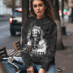 3D Skull His Queen Custom Tshirt Hoodie Apparel