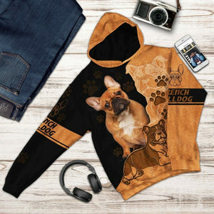 3D Loving French Bulldog Custom Tshirt Hoodie Apparel