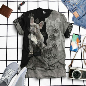 3D French Bulldog Lovers Custom Tshirt Hoodie Apparel