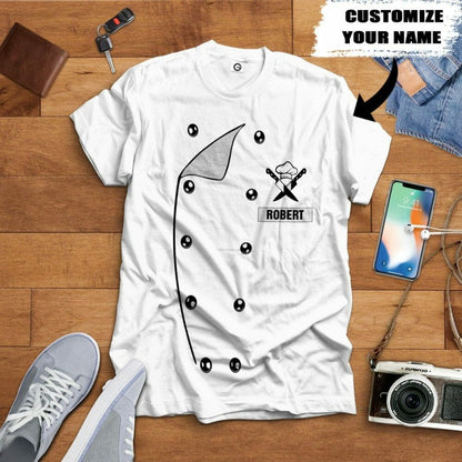 3D Chef Uniform Custom Name Tshirt Hoodie Apparel
