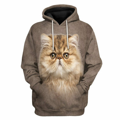 3D Persian Cat Tshirt Hoodie Apparel