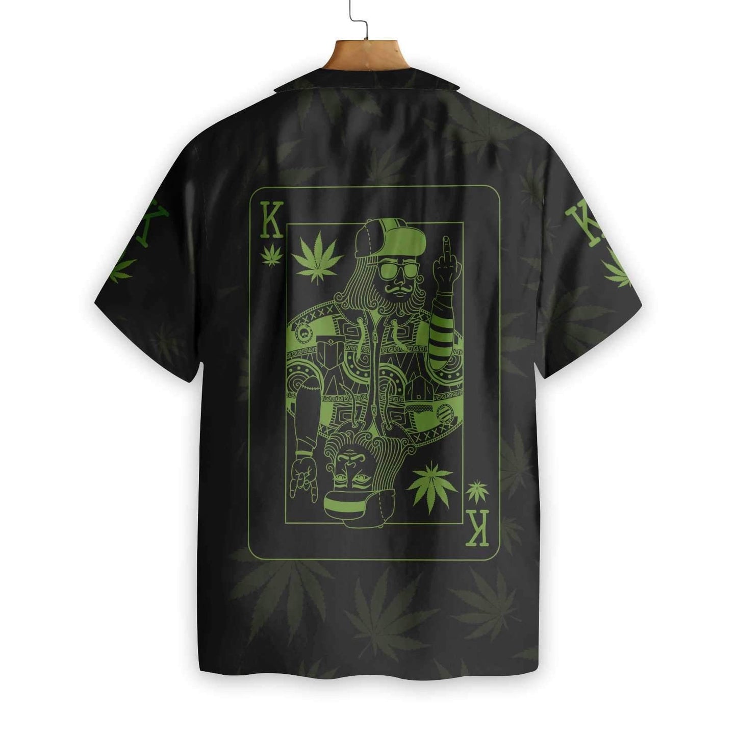 Dope Marijuana King Card Design Hawaiian Shirt,Hawaiian Shirt Gift, Christmas Gift
