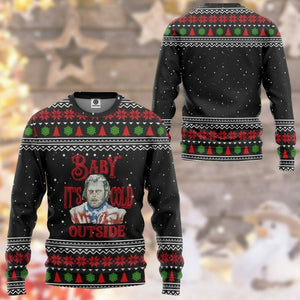 3D The Shining Baby It Cold Outside Ugly Christmas Sweater Custom Tshirt Hoodie Apparel