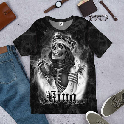 3D Skull Her King Custom Tshirt Hoodie Apparel