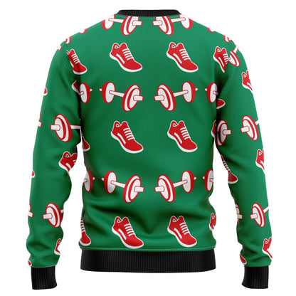 Santa Gym Ugly Christmas Sweater, Christmas Gift,Gift Christmas 2024