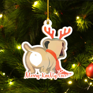 Merry Pugmas Ornaments Set, Merry Woofmas Ornaments, Funny Christmas Ornaments Family Gift Idea For Pug Lover