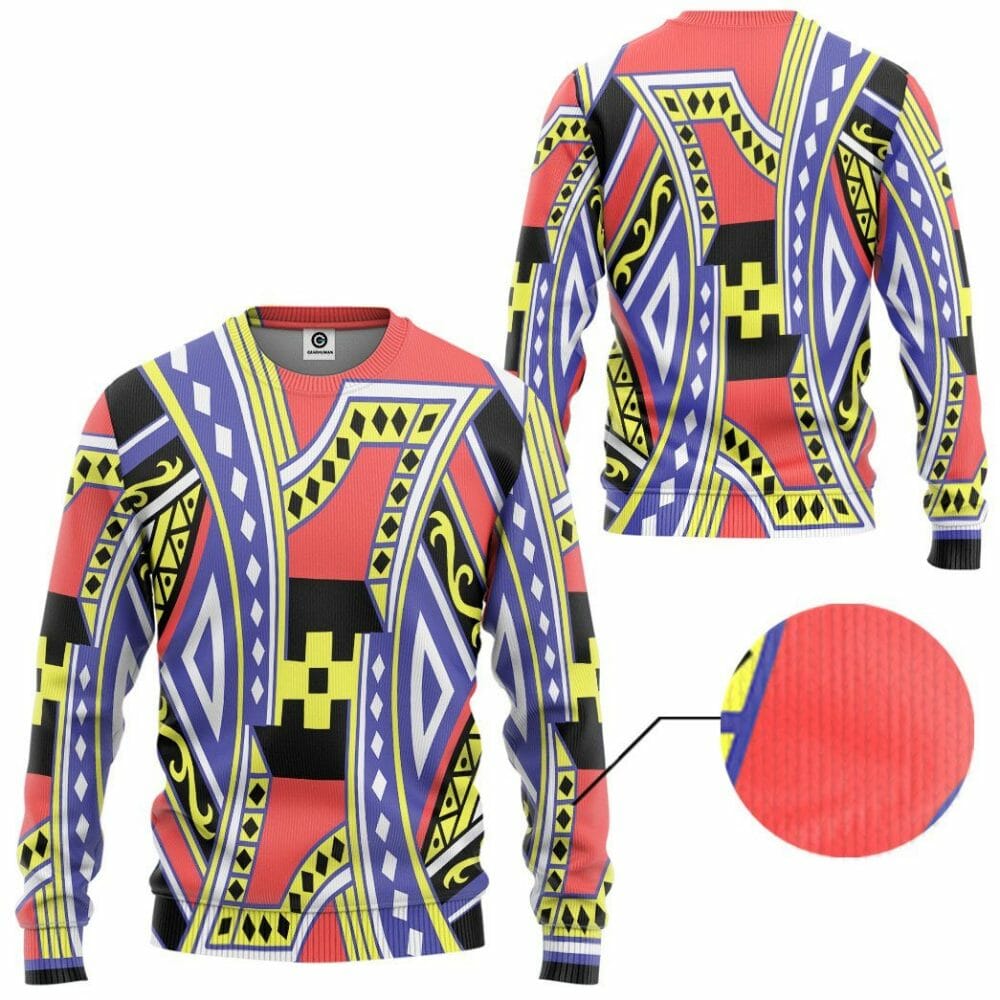 3D King of Diamonds Cesar Custom Tshirt Hoodie Apparel