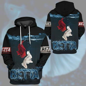 3D Betta Loving Custom Tshirt Hoodie Apparel