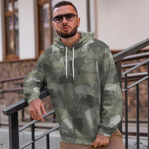 3D Boar Camo Custom Tshirt Hoodie Apparel