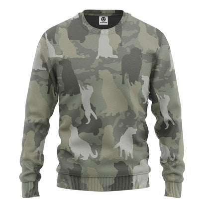 3D Golden Retriever Camo Custom Tshirt Hoodie Apparel
