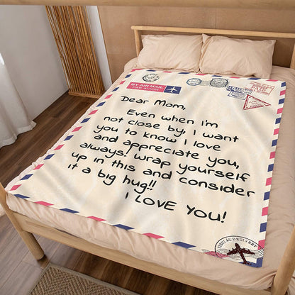 Blanket to My Mom from Daughter Son Gift Christmas Birthday Mother Day's Healing Thoughts Throws