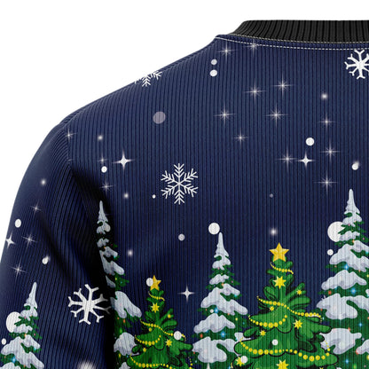Dreaming Golden Retriever Under Snow Ugly Christmas Sweater,Christmas Ugly Sweater,Christmas Gift,Gift Christmas 2024