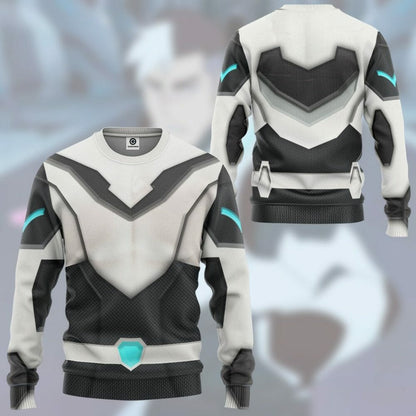 3D Voltron Legendary Defender Shiro Armor Custom Tshirt Hoodie Apparel