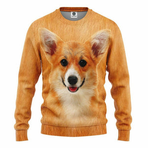 3D Corgi Cosplay Custom Tshirt Hoodie Appreal