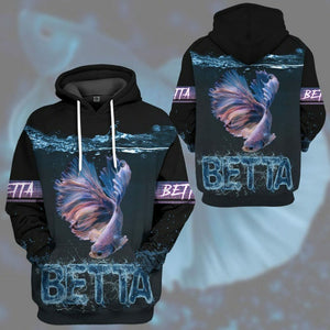 3D Betta Custom Tshirt Hoodie Apparel