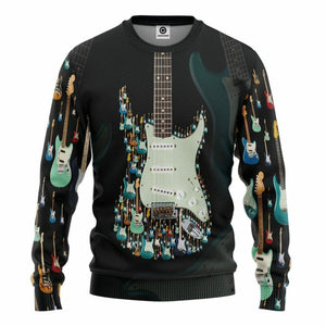 3D Electric Guitar Custom Tshirt Hoodie Apparel