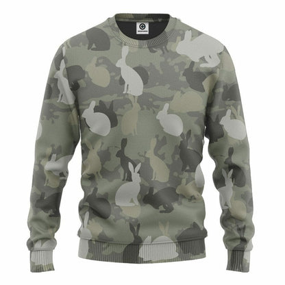 3D Rabbit Camo Custom Tshirt Hoodie Apparel