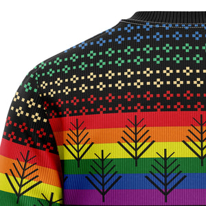 LGBT Rainbow Ugly Christmas Sweater,Christmas Ugly Sweater,Christmas Gift,Gift Christmas 2024