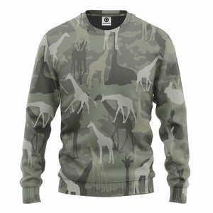 3D Giraffe Camo Custom Tshirt Hoodie Apparel