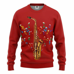 3D Saxophone Custom Tshirt Apparel