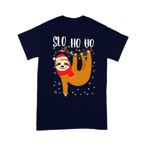 Slo Ho Ho Funny Christmas Sloth Lovers - Standard T-shirt  Tee Shirt Gift For Christmas