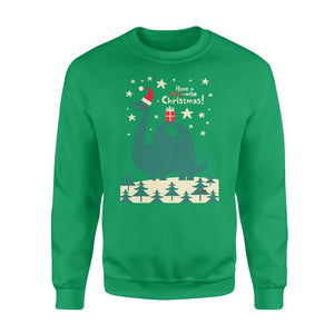 Have a Dino-mite Christmas! funny sweatshirt gifts christmas ugly sweater for men and women