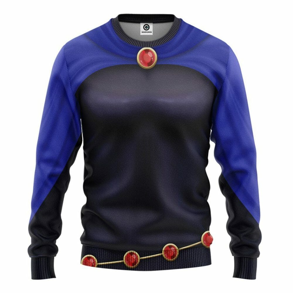 3D Teen Titan Raven Cosplay Custom Tshirt Hoodie Apparel