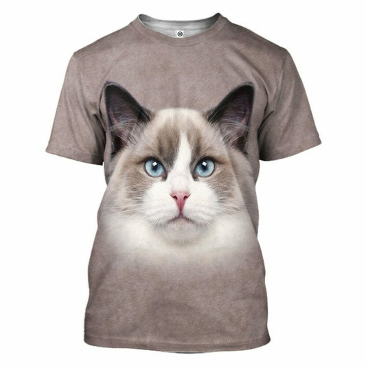 3D Ragdoll Cat Tshirt Hoodie Apparel